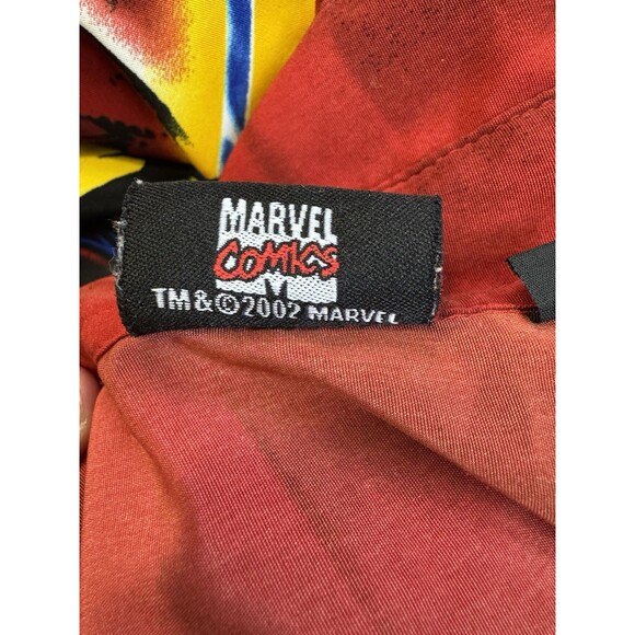 VTG 2002 Marvel Wolverine X-Men AOP Button Down Shirt Men’s L Y2K Comics - Picture 3 of 8
